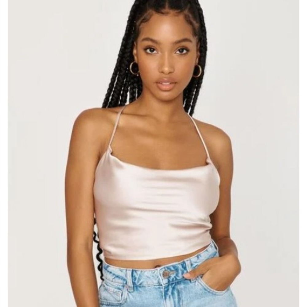 Garage Cowl Neck Strappy Cami Top XS